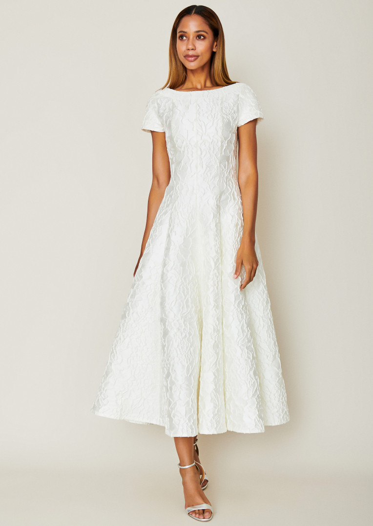 white midi length dress Big sale - OFF 60%