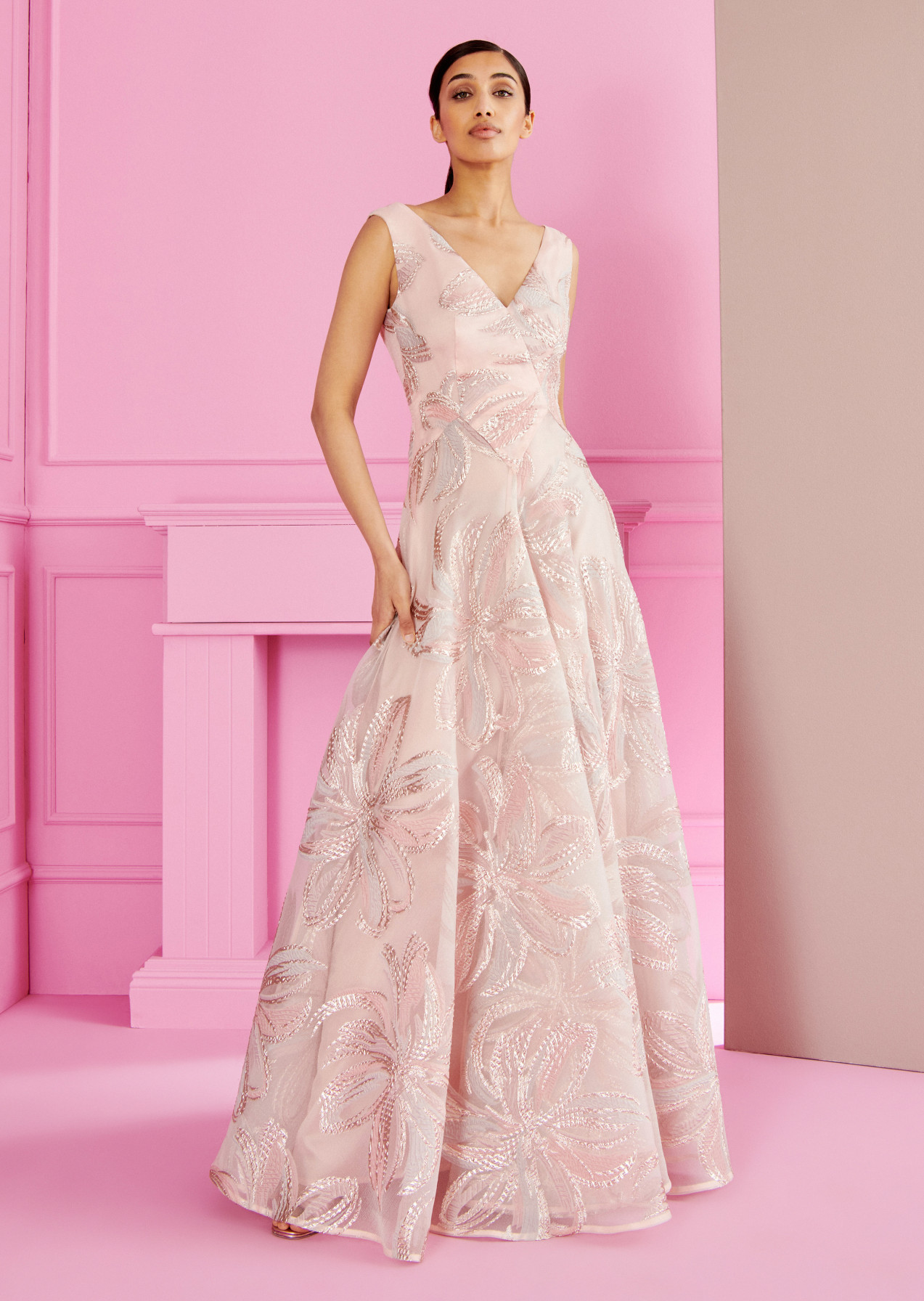 Buy getz gorgeous Women's Princess Cut Maxi Gown (GG 41_Beige, blue_L) at  Amazon.in